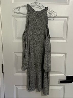202 - Gray Cold-Shoulder Women’s Tunic